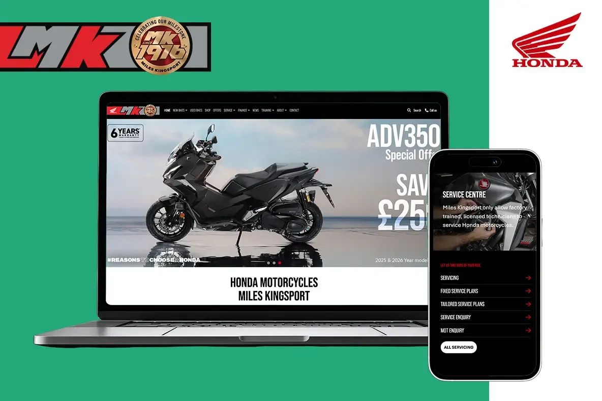 Thumbnail for Miles Kingsport New Website - Over 50 years of Honda in Hull